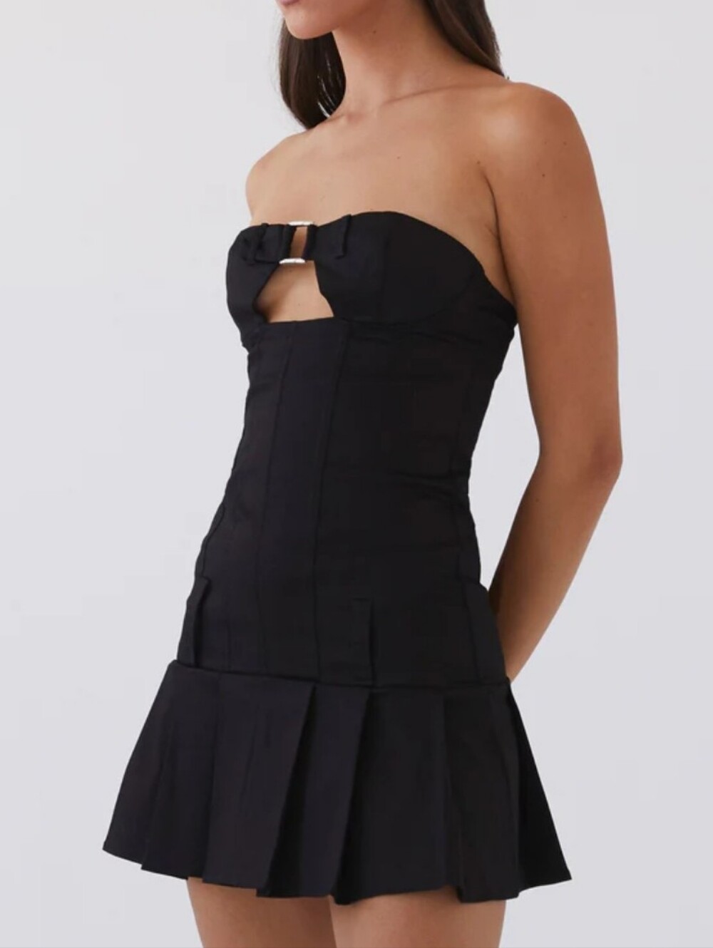 PEPPERMAYO Case Closed Mini Dress - Black